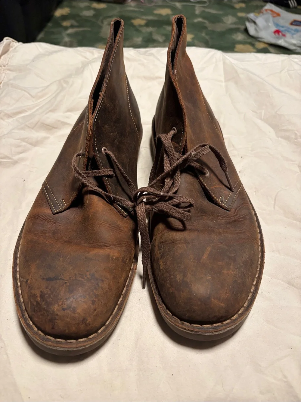 Clarks Men's Dark Brown Leather Chukka Boots
